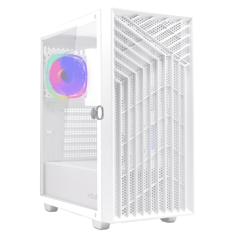 CASE MID-TOWER NO PSU DIAMOND C112 1U3 1U2 1*FANARGB VETRO WHITE