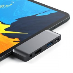 HUB DOCK TYPE C MULTIPORT SPACEGREY HDMI4K-1USBC-1USB3-JACK