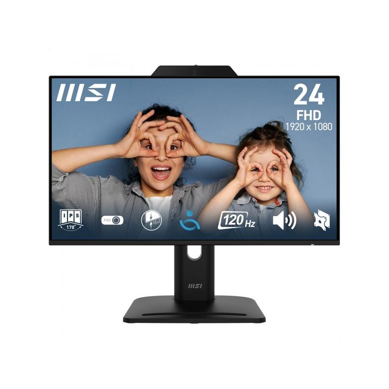 MON 23,8IPS FHD BK MM PVT DOCK WEB MSI PRO MP242PMG  1MS 120HZ WEBCAM