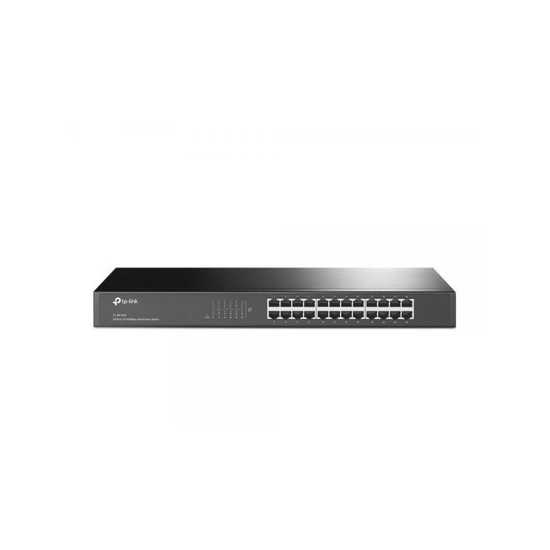 SWITCH 24P 10/100MBPS TP-LINK 19INC H RACK-MOUNT STEEL CASE