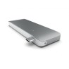 HUB DOCK TYPE C MULTIPORT SPACEGREY 2USB-SD-MICROSD-USBC MB12/13 SATECH
