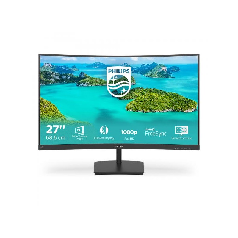 MON 27 LED CURVED 4MS MM VGA HDMI FHD  PHILIPS 271E1SCA/00