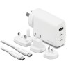 CARICATORE DA VIAGGIO 67W CON ADAT US,AU,UK,EU   USB-C CABLE