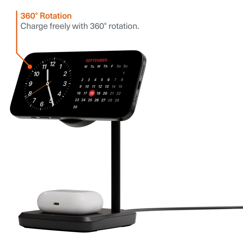 QI2 3-IN-1 CHARGEBASE 15W WIRELESS NERO
