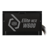 ALIMENTATORE 600W ELITE NEX WHITE 600 240V PFC ATTIVO 1-FAN 120MM