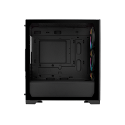 CASE MINITOWER NO PSU ELITE 301 BK USB A+C 3,5/2,5 RGB GLASS MATX MITX