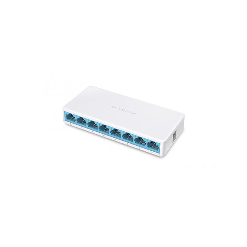 SWITCH MINI DESKTOP 8P 10/100 RJ45 AUTO MDI/MDIX PLASTIC CASE