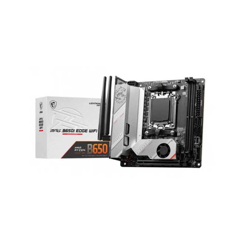 MB MSI MPG B650I EDGE WIFI AM5 2DDR5 1PCIE 3M2 4SATA 1HDMI MINITX
