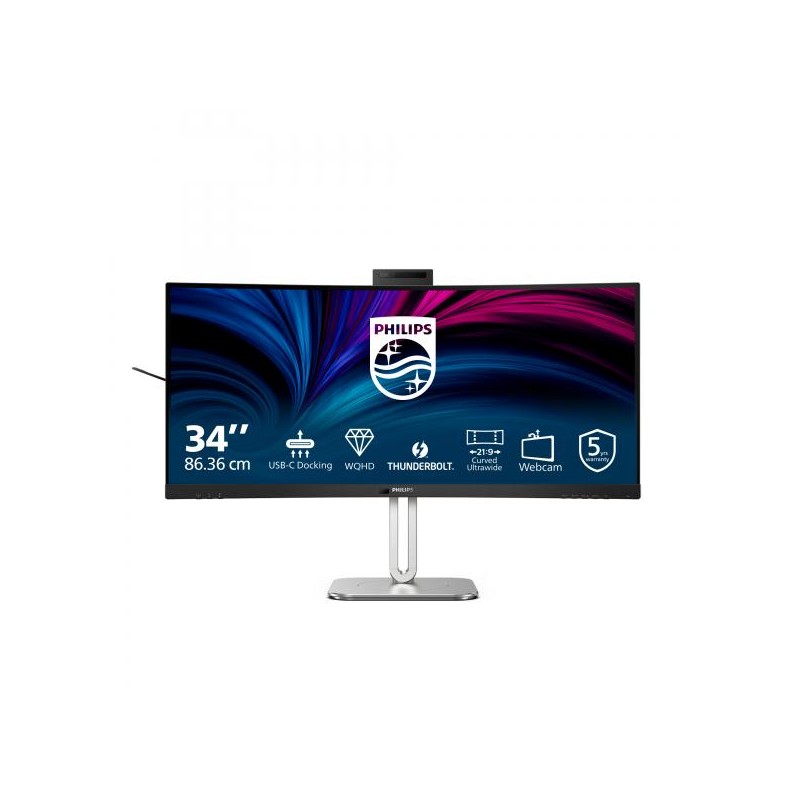 MON 34 VA 3440X1440 450CD WEBCAM 34B2U6603CH 21:9 MM REG ALT CURVO