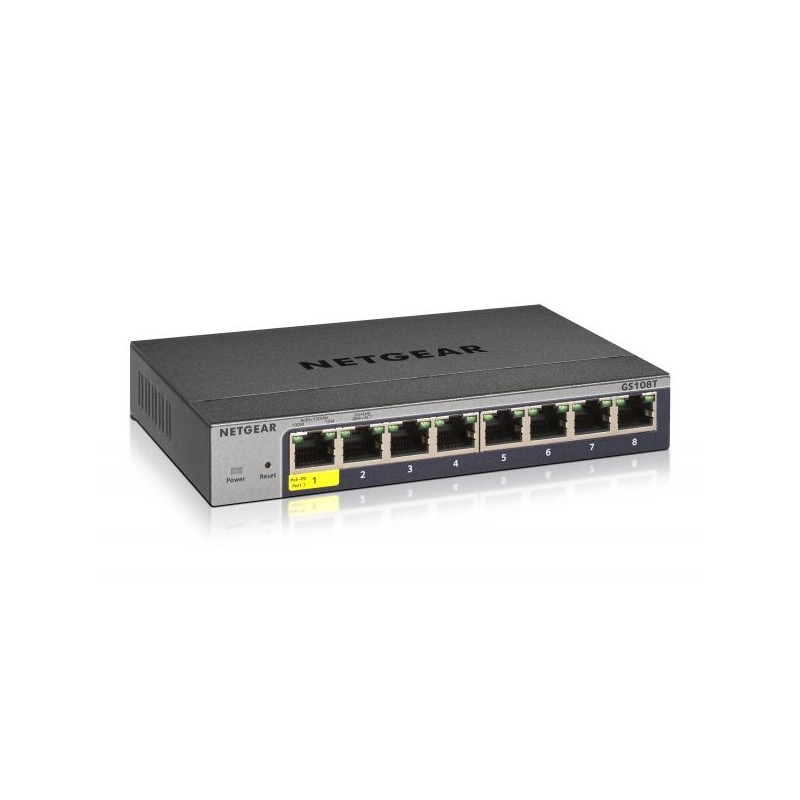 NETGEAR Switch Desktop Pro 8-port 10/100/1000 GS108T-300PES