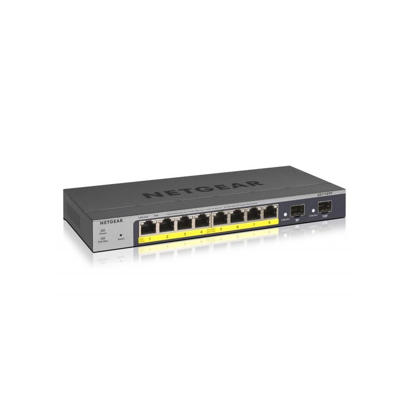 NETGEAR Switch Desktop Gigabit Smart 8-port 10/100/1000 GS110TP-300EUS