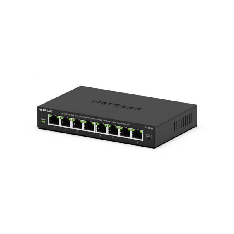 NETGEAR Switch 8-port 10/100/1000 GS308E-400EUS
