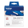 ORIGINAL Brother Etichette Nero su bianco DK-22210 etichetta a lunghezza continua, 29mm x 30,48m bianco