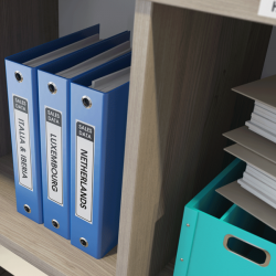 ORIGINAL Brother Etichette Nero su bianco DK-22210 etichetta a lunghezza continua, 29mm x 30,48m bianco