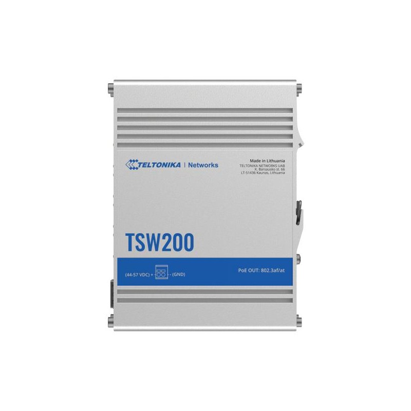 Teltonika TSW200 8-port Switch 8x10/100/1000 + 2xGigabit SFP