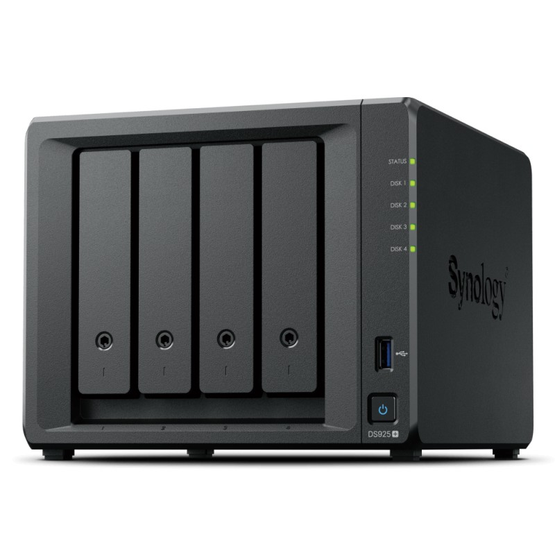 NAS SYNOLOGY DS925+ 4SSD 3,5/2,52 P GIGA/2P USB/1P ESATA NO SSD