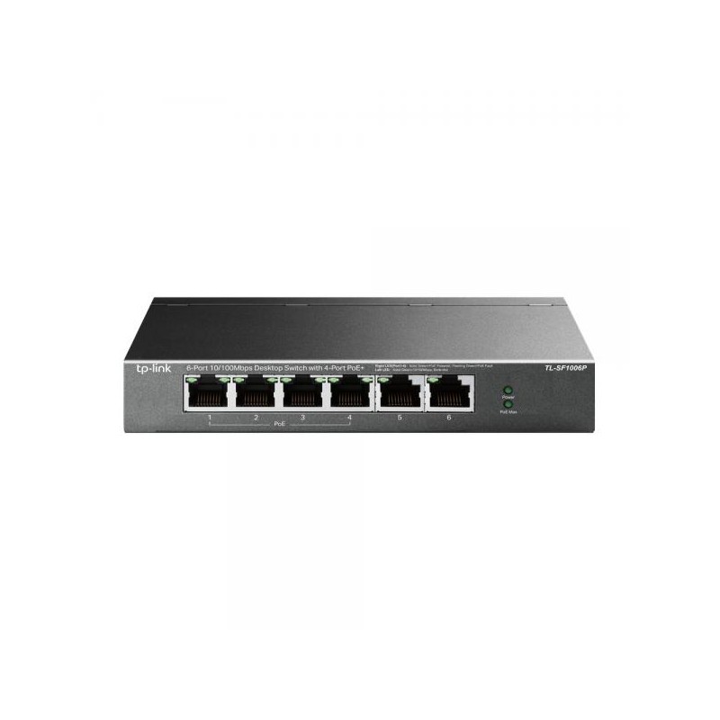 SWITCH 6P 10/100MBPS DI CUI 4P POE 67W POE POWER PLUG AND PLAY
