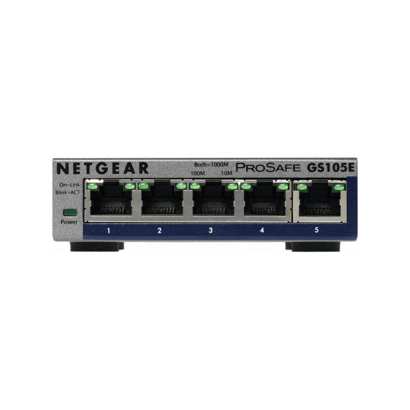 NETGEAR Switch Pro Safe 5-port 10/100/1000 GS105E-200PES