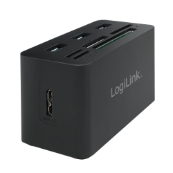 LogiLink USB 3.0-Hub mit AIO-Kartenleser - CR0042