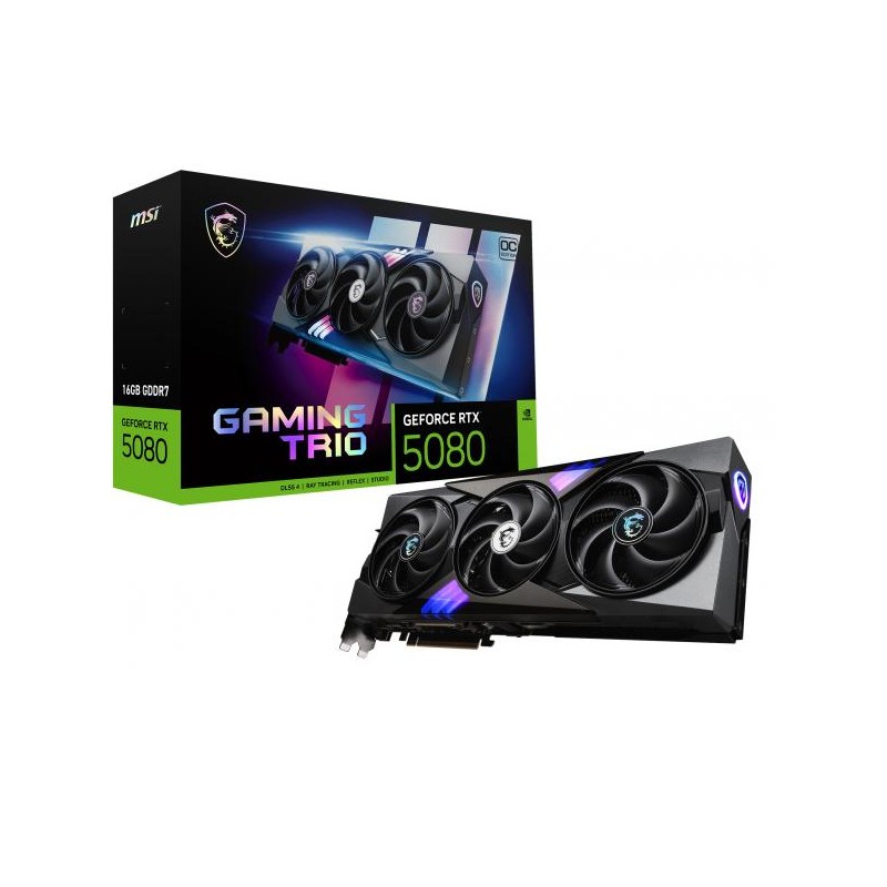 VGA MSI GeForce? RTX 5080 16GB GAMING TRIO OC
