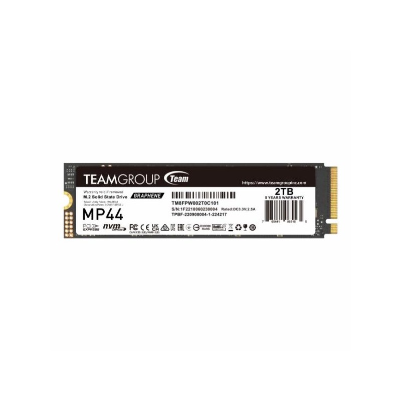 SSD Teamgroup 2TB MP44 TM8FPW002T0C101 PCIe M.2  PCIe 4.0 x4