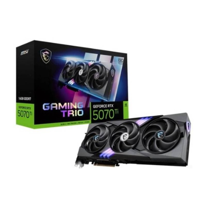 VGA MSI RTX 5070TI GAMING TRIO OC 16GB GDDR7 256BIT 1H/3DP