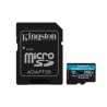 SD MICRO 256GB CL10 UHS-I CON ADATT 200MB/S LET.160MB/S SCRIT.KINGSTON
