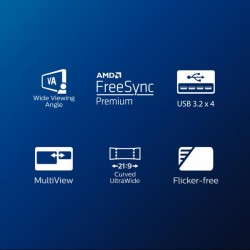 MON 34IPS 3440X1440 HDMI DP USB C 21:9 MM 1MS REG ALTEZZA 346E2CUAE/0