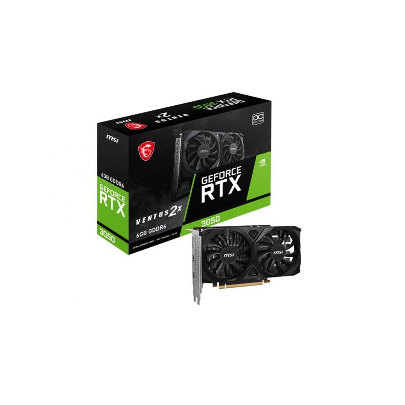 VGA MSI GeForce? RTX 3050 6GB Ventus 2X E OC