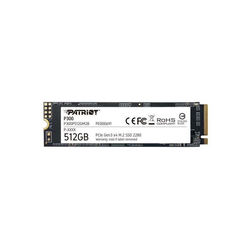 SSD Patriot P300 512GB M.2 PCIe 3.0 P300P512GM28 NVME