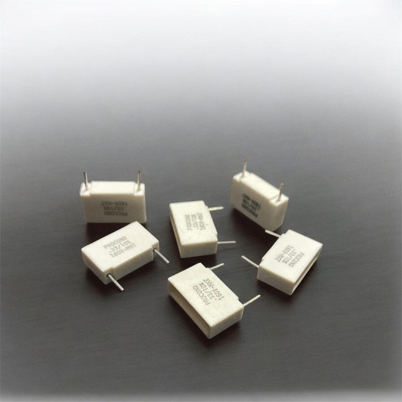 10 PZ. Condensatore a film di polipropilene metallizzato MKT 0,33 µF 10% 160 V