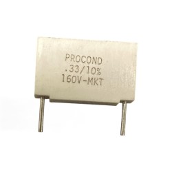 10 PZ. Condensatore a film di polipropilene metallizzato MKT 0,33 µF 10% 160 V
