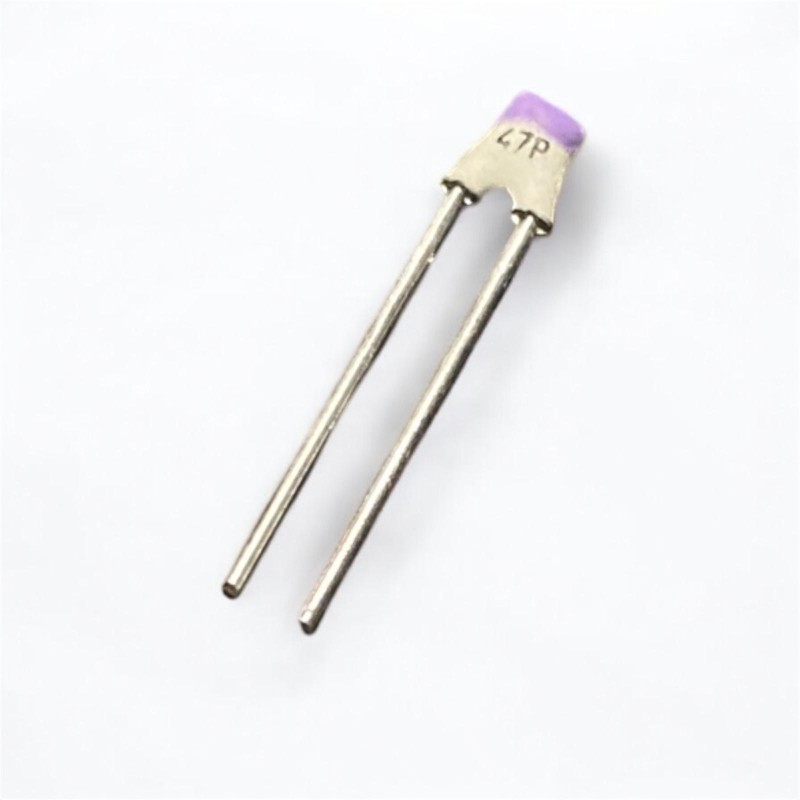 10 Pz. Condensatore Ceramico 47pF 100V 2,54 2% N750 - 222 680 58479