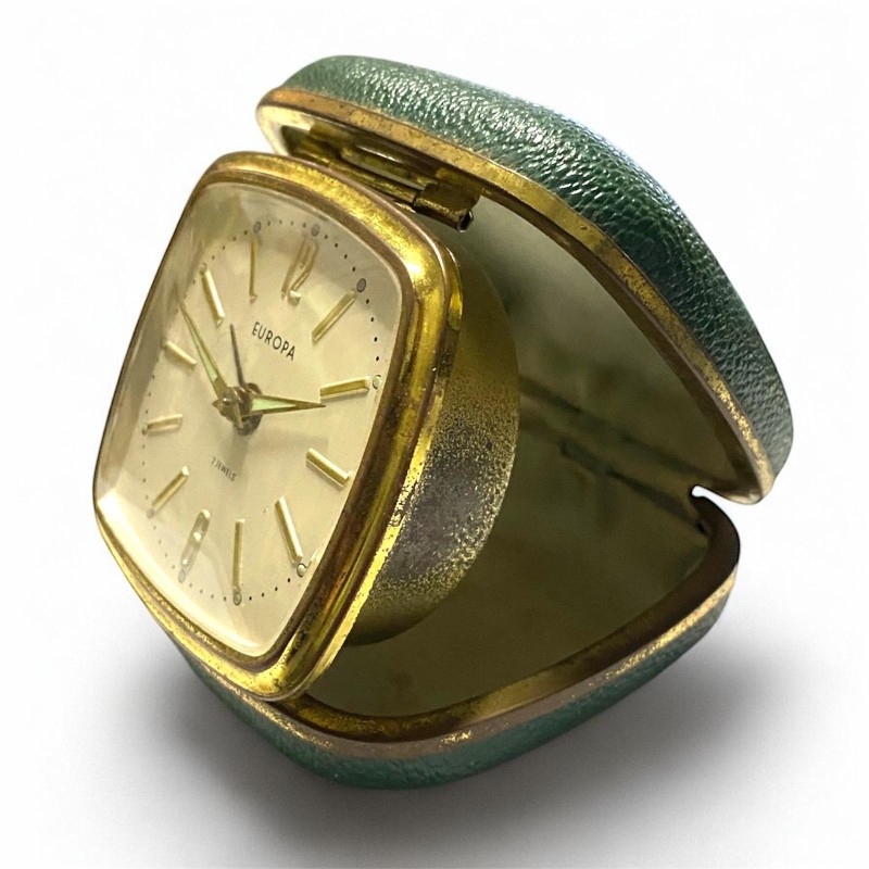 HOXMOMA Sveglia Vintage, Orologio da scrivania Classico, Orologio retrò Rotondo, a Batteria, per Arredamento Camera da Letto Soggiorno,c