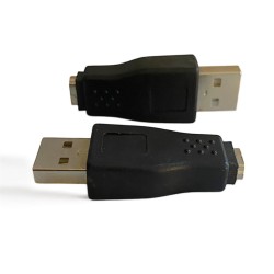 Adattatore USB Maschio a Mini USB Femmina, Nero