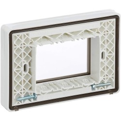 Calotta da incasso IP55 3 Moduli + viti bianco - 0R14943.01