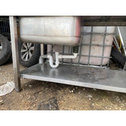 Lavello Professionale in Acciaio Inox 140x70 cm