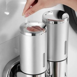 Soap Dispenser Doppio da Parete – Design Elegante per Bagno e Cucina