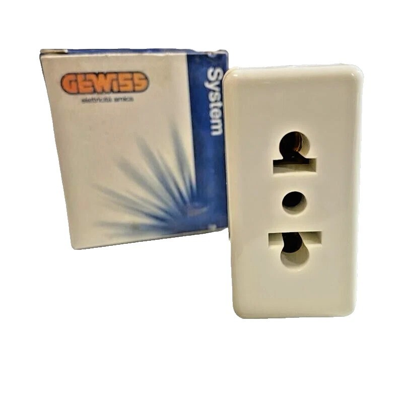 Gewiss System GW20212 - Presa Standard Euroamericano 2P+T 16A – Bianco