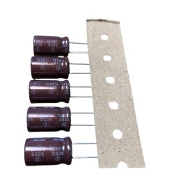 50x Condensatori Elettrolitici ELNA RJB 1000uF 10V 105°C