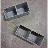VASCHETTE PORTA MINUTERIE A 2 SCOMPARTI