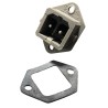 Lotto 5x Presa Spina di Rete da Pannello IEC C14 Maschio 10A 250V con Guarnizione IP54