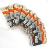 Lotto 9 Feltrini Adesivi MARRONI 100x100 mm Plast Group Sedie Mobili