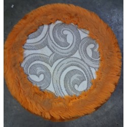 Pouf contenitore arancione  usato