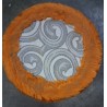 Pouf contenitore arancione  usato