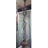 lampadario a sospensione vintage risalente  agli anni '60 o '70   usato