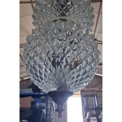 lampadario a sospensione vintage risalente  agli anni '60 o '70   usato