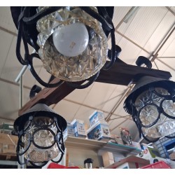 lampadario rustico a sospensione in stile "Arte Povera"   usato
