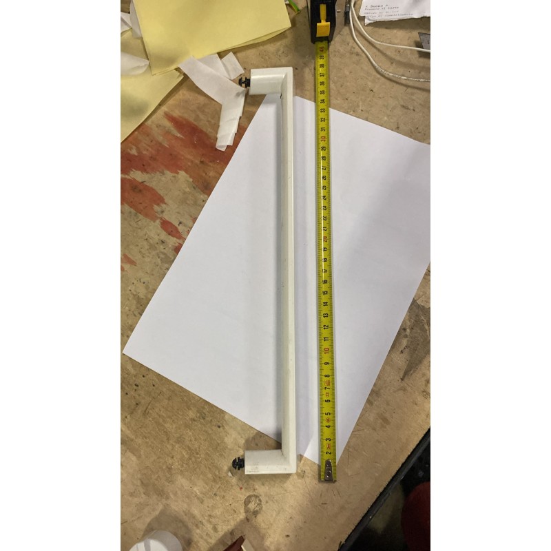 Maniglia Porta Forno IKEA LAGAN OV3 Bianca (Lunghezza Totale ~38,5 cm - Interasse ~36 cm)