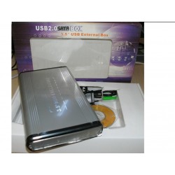 BOX ESTERNO PER HARD DISK DA 3,5" SATA INTERFACCIA USB 2.0 NUOVO lrx